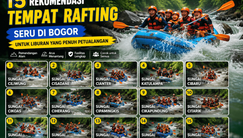 15 Rekomendasi Tempat Rafting Seru di Bogor untuk Liburan yang Penuh Petualangan