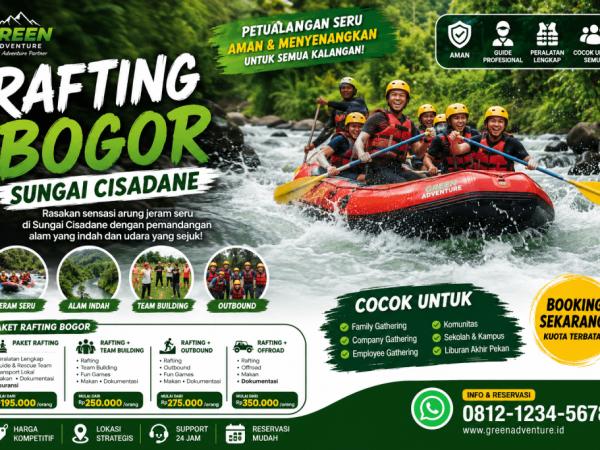 Rafting Bogor Terbaik | Paket Rafting Cisadane Murah - Green Adventure