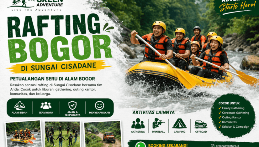 rafting Bogor di Sungai Cisadane