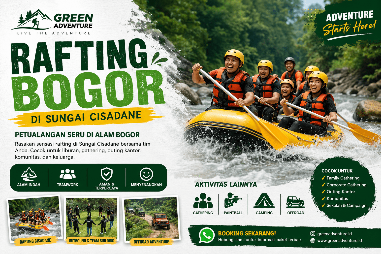 rafting Bogor di Sungai Cisadane